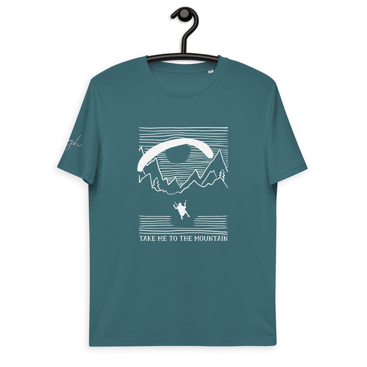 Bio T-Shirt für Paraglider - White Mountain Design - Nachhaltige Mode für Adrenalinjunkies - bullogh#