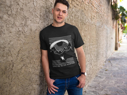 Bio T-Shirt für Paraglider - White Mountain Design - Nachhaltige Mode für Adrenalinjunkies - bullogh#