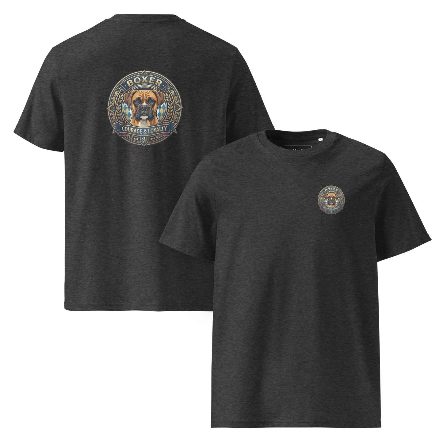 Boxer Gelb Dog Badge – Bio-T-Shirt