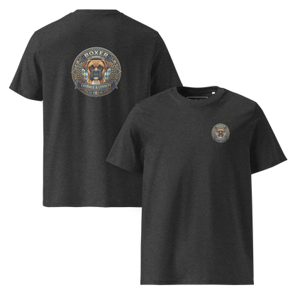 Boxer Gelb Dog Badge – Bio-T-Shirt