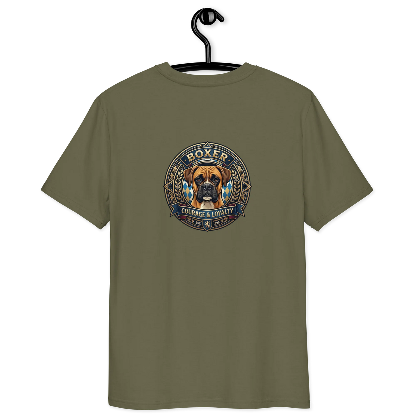 Boxer Gelb Dog Badge – Bio-T-Shirt