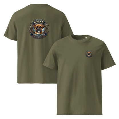 Boxer Gelb Dog Badge – Bio-T-Shirt