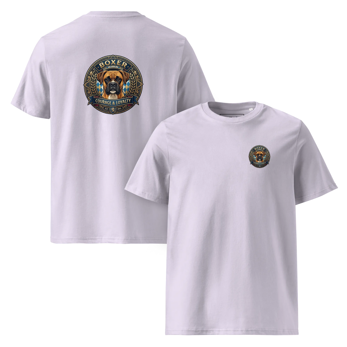 Boxer Gelb Dog Badge – Bio-T-Shirt
