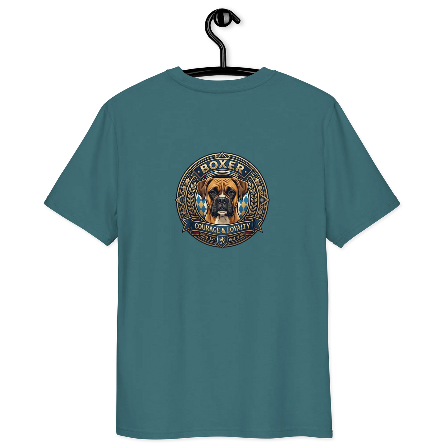 Boxer Gelb Dog Badge – Bio-T-Shirt