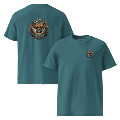 Boxer Gelb Dog Badge – Bio-T-Shirt