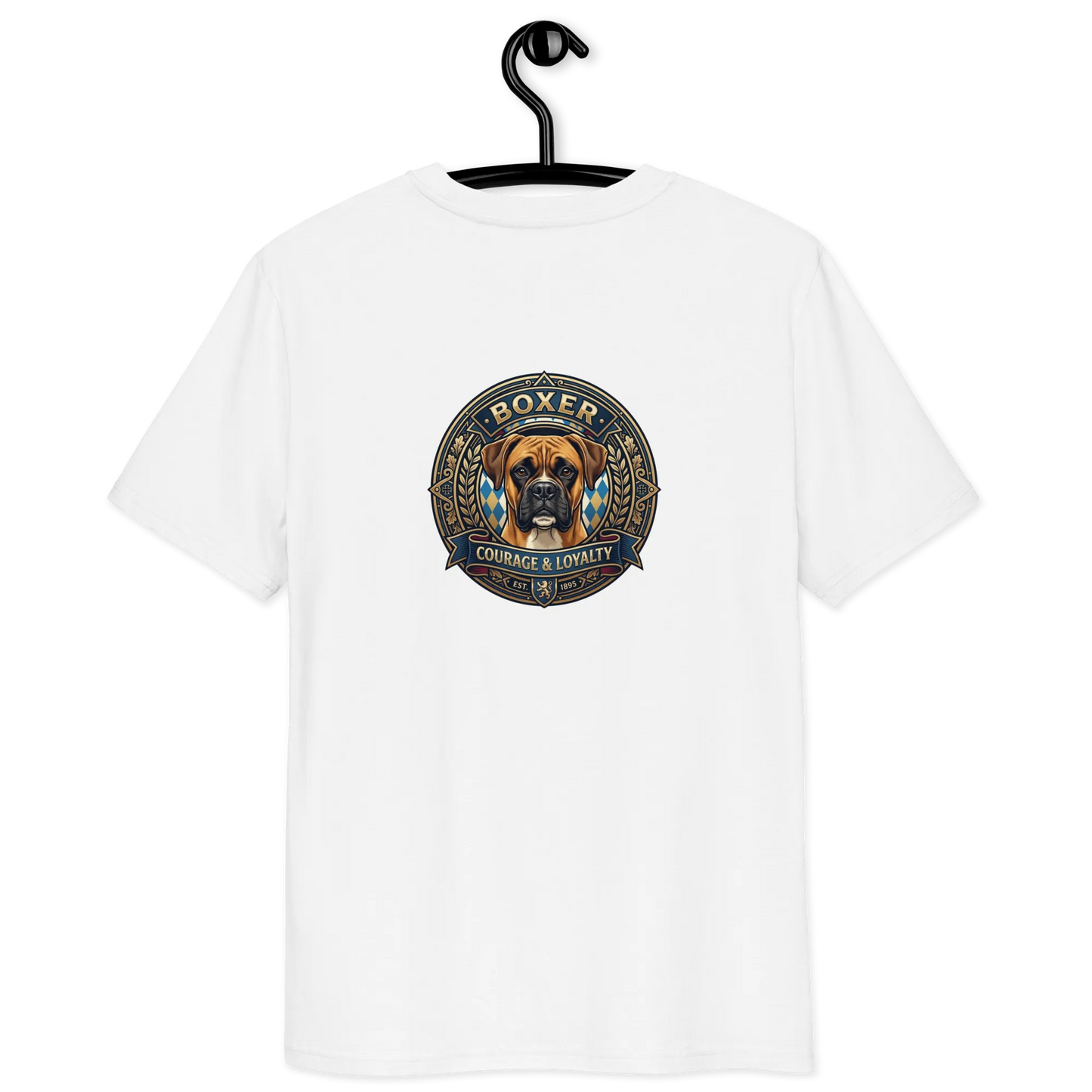 Boxer Gelb Dog Badge – Bio-T-Shirt