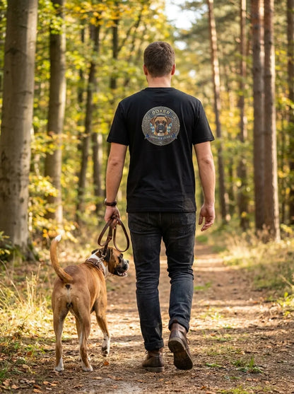 Boxer Gelb Dog Badge – Bio-T-Shirt