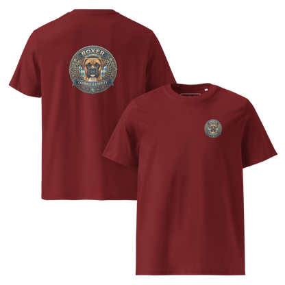 Boxer Gelb Dog Badge – Bio-T-Shirt