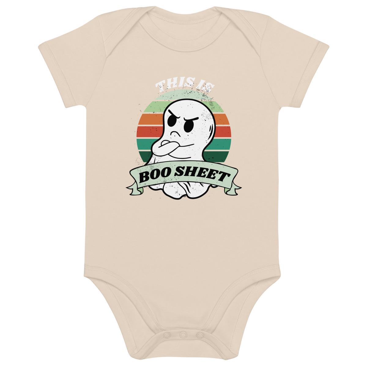 This is Boo Sheet: Bio Baumwoll Baby Body mit liebenswertem Geist – Der süße Blickfang für kleine Persönlichkeiten!