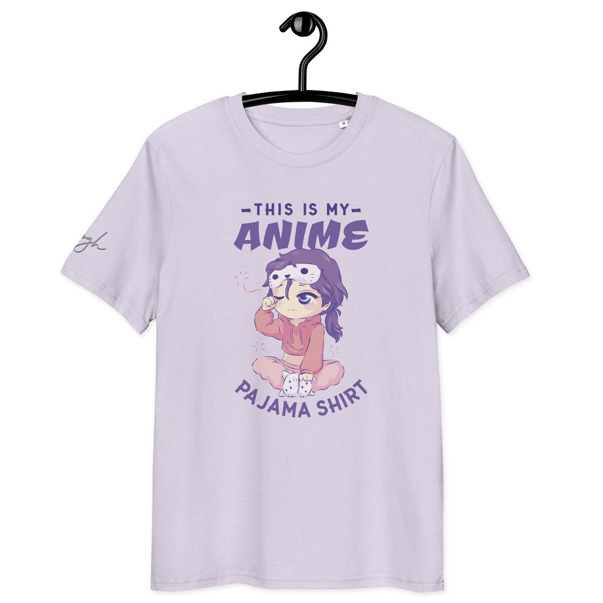 Bio-Baumwolle T-Shirt für Anime-Fans – Schlafshirt mit Anime Design