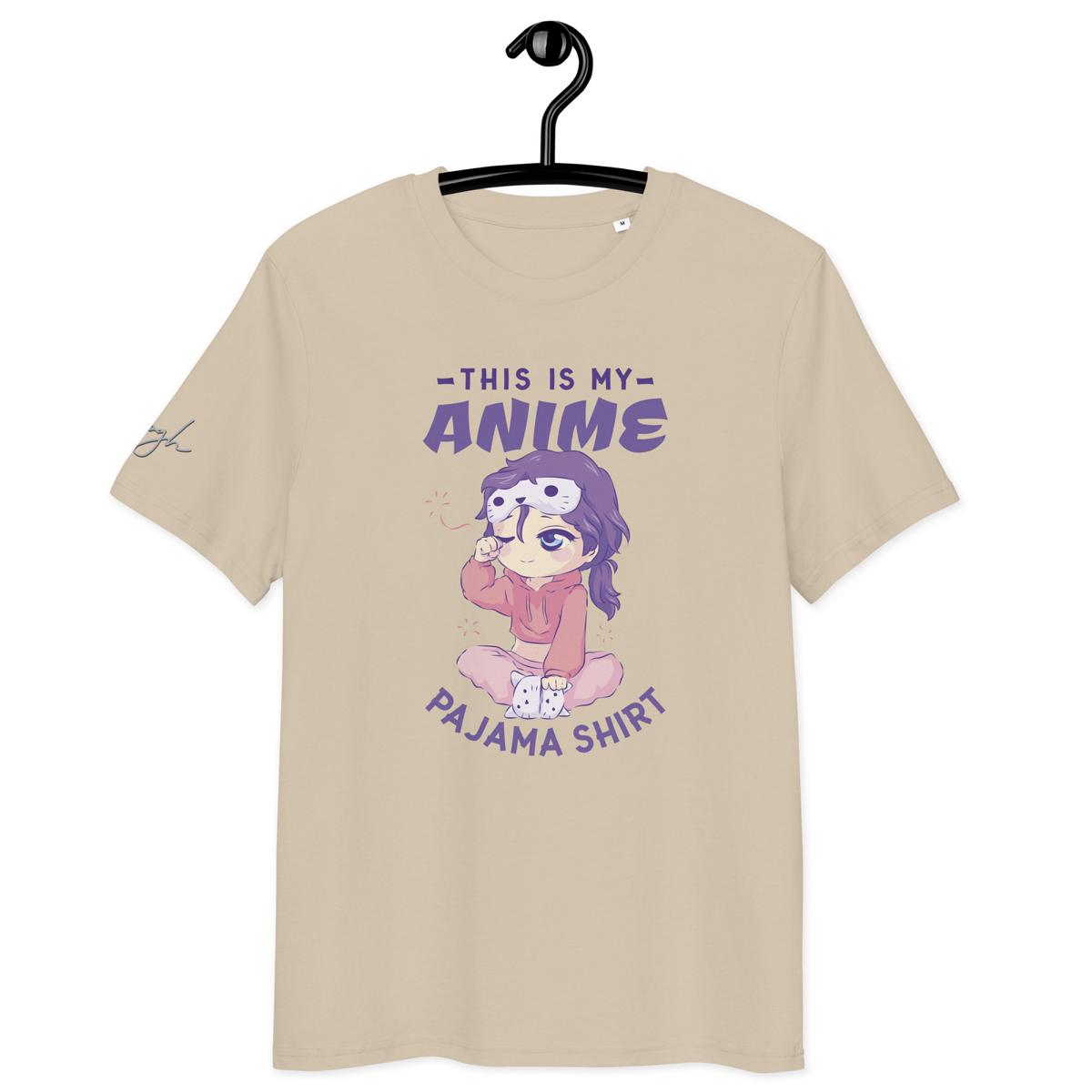 Bio-Baumwolle T-Shirt für Anime-Fans – Schlafshirt mit Anime Design