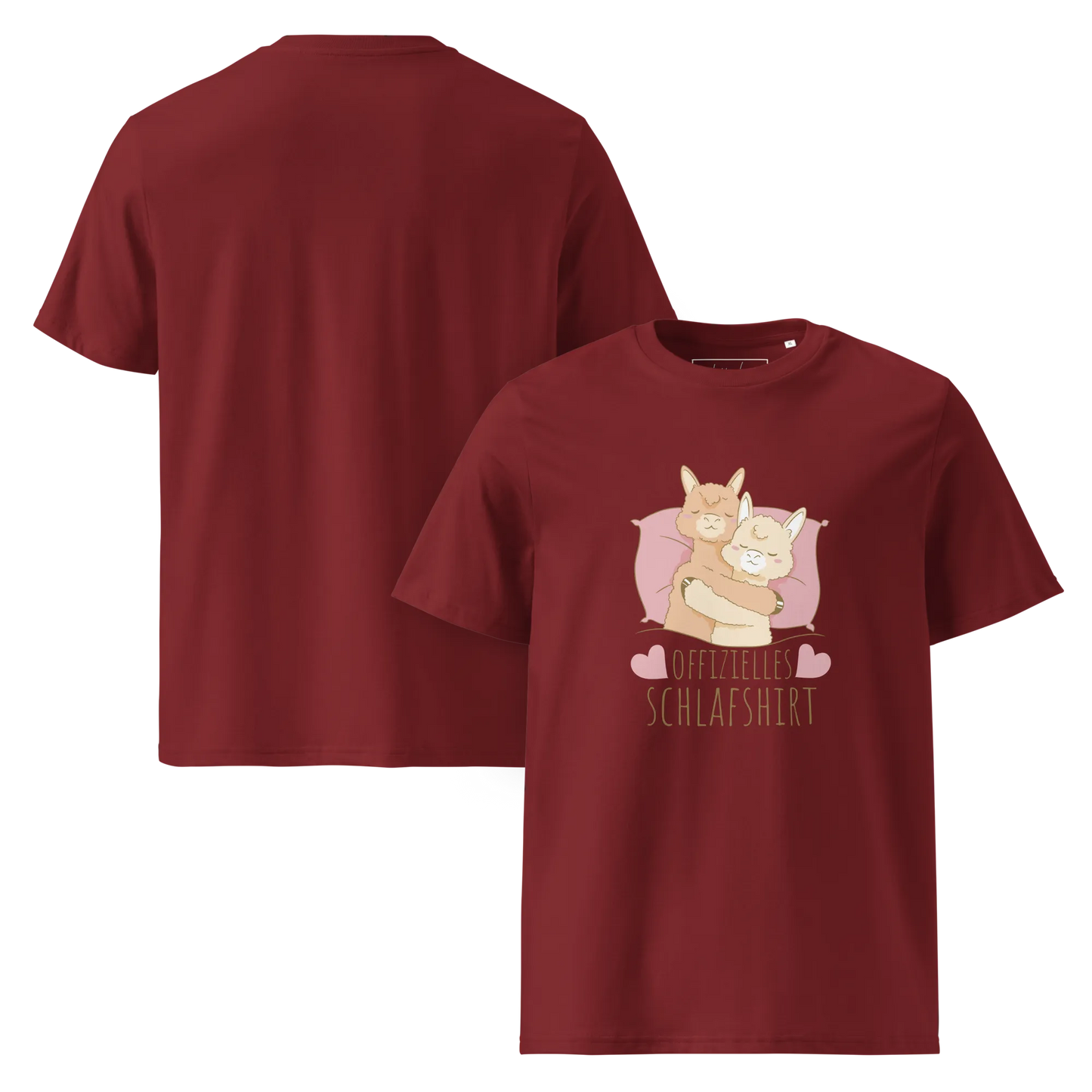 Offizielles Schlafshirt Alpacas – Bio-Baumwolle für Langschläfer