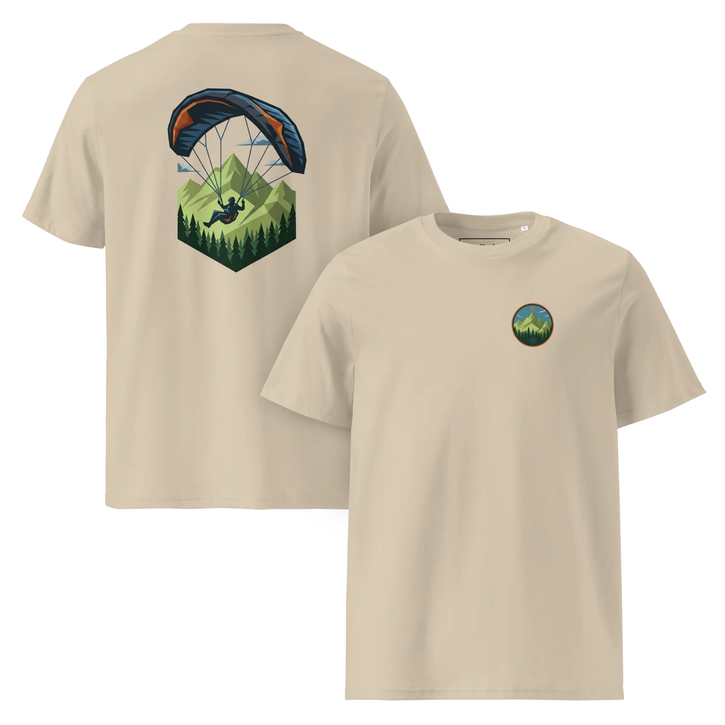 Paragliding Bio T-Shirt – Green Paraglider