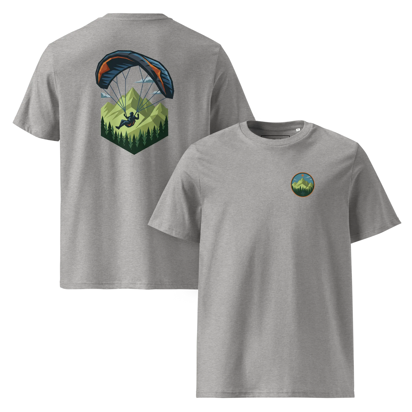 Paragliding Bio T-Shirt – Green Paraglider