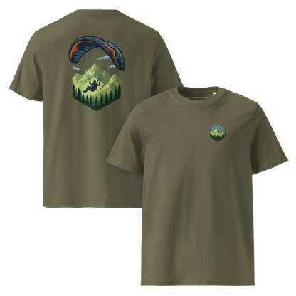 Paragliding Bio T-Shirt – Green Paraglider