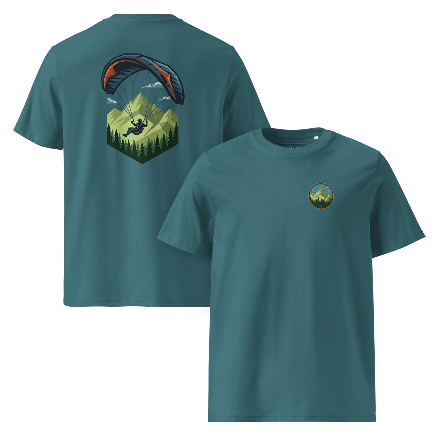 Paragliding Bio T-Shirt – Green Paraglider