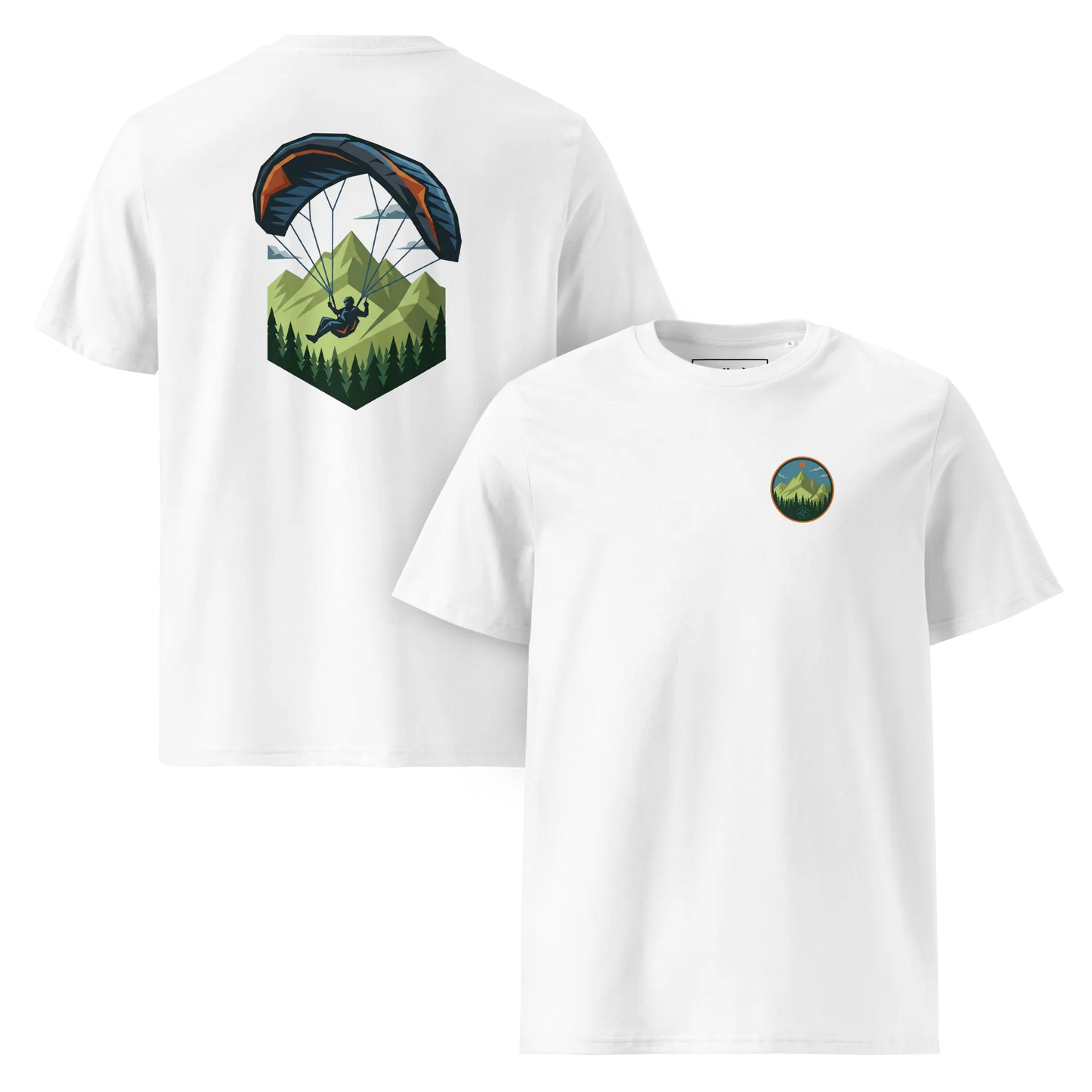 Paragliding Bio T-Shirt – Green Paraglider