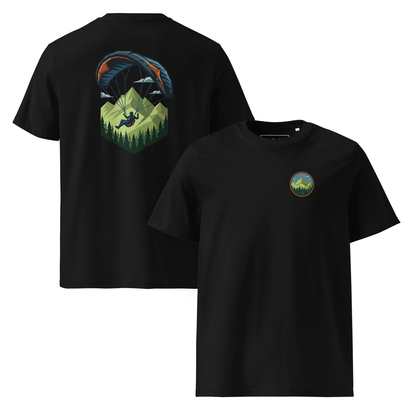 Paragliding Bio T-Shirt – Green Paraglider