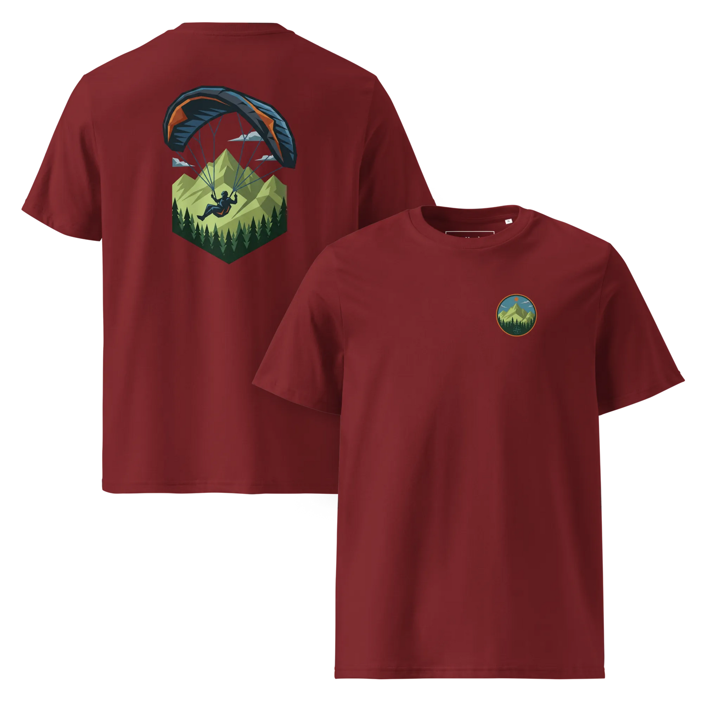Paragliding Bio T-Shirt – Green Paraglider