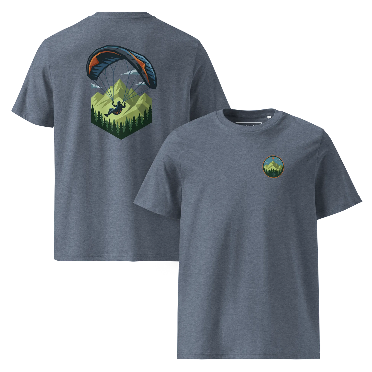 Paragliding Bio T-Shirt – Green Paraglider