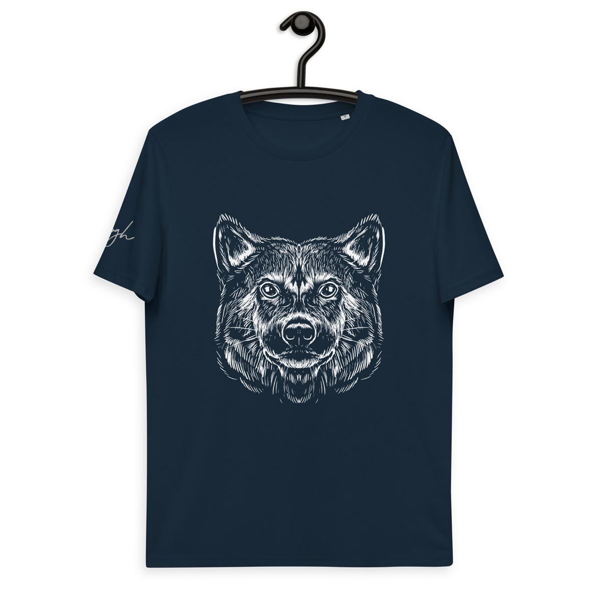 Stilvoll und Nachhaltig: Bio Baumwoll T-Shirt mit Shiba Inu Motiv