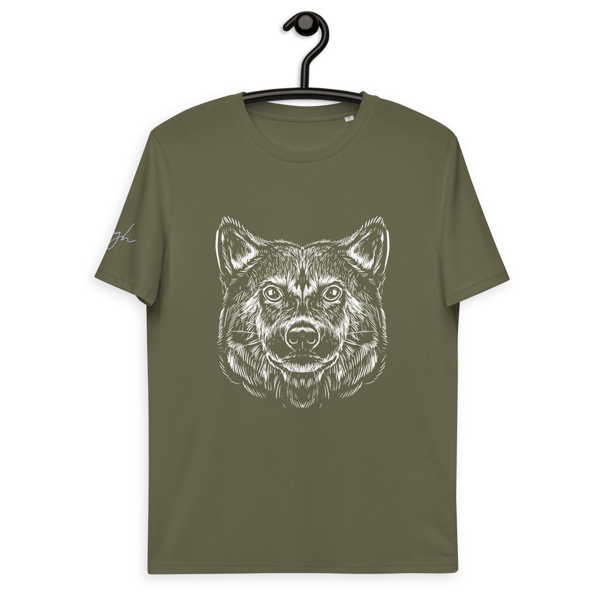 Stilvoll und Nachhaltig: Bio Baumwoll T-Shirt mit Shiba Inu Motiv