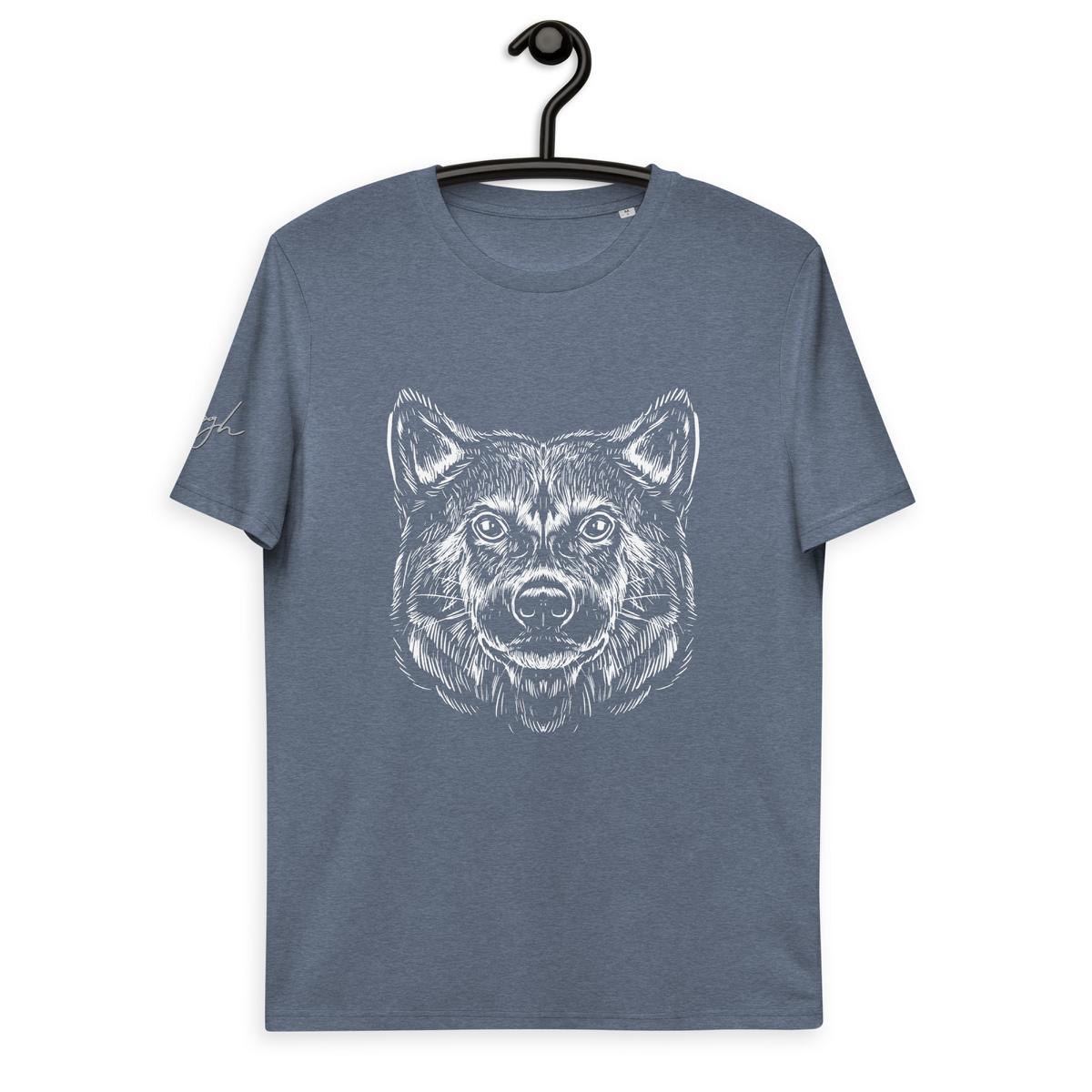 Stilvoll und Nachhaltig: Bio Baumwoll T-Shirt mit Shiba Inu Motiv