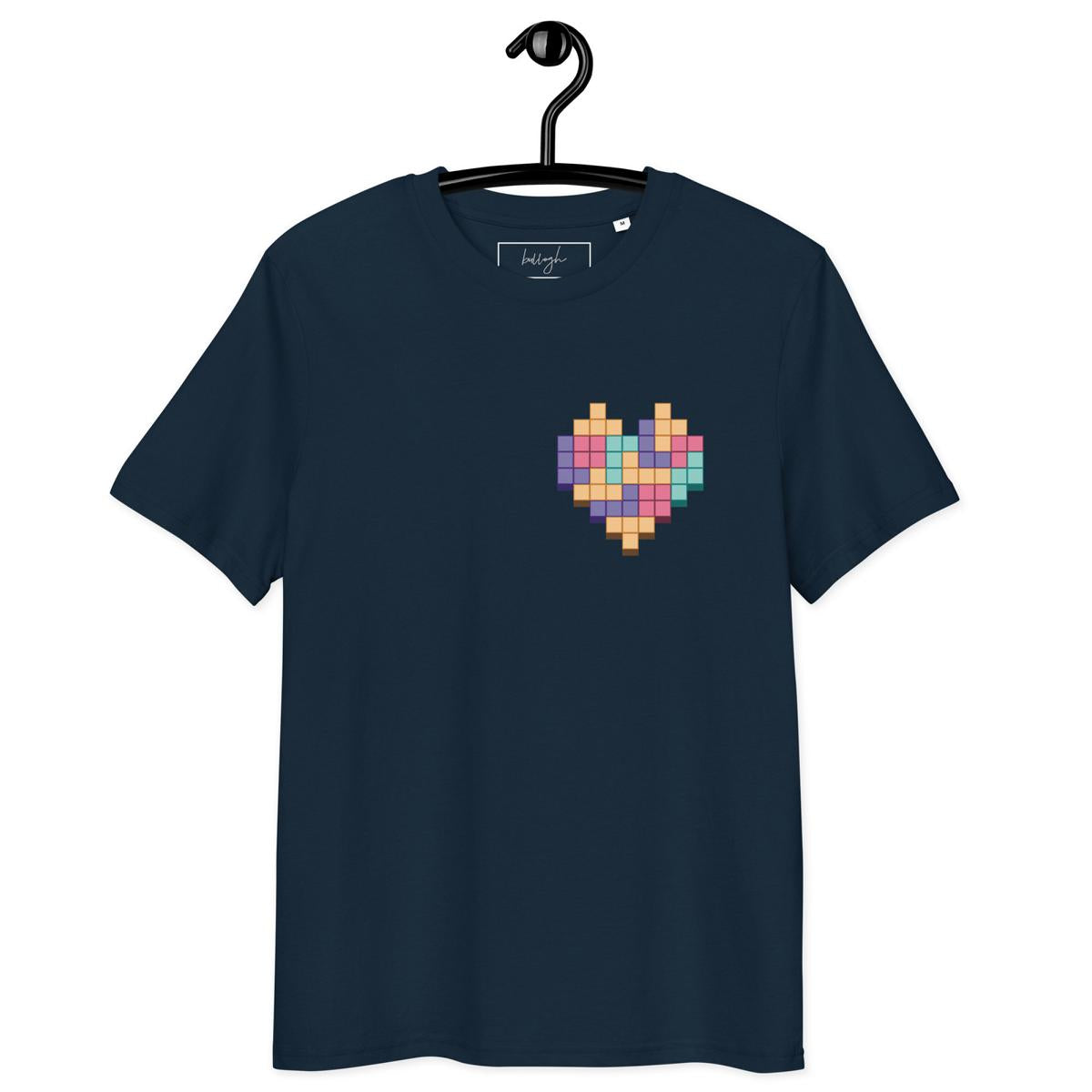 Gaming-Shirt „Pixel Heart“ – Bio, öko & pixelverliebt