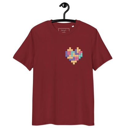 Gaming-Shirt „Pixel Heart“ – Bio, öko & pixelverliebt