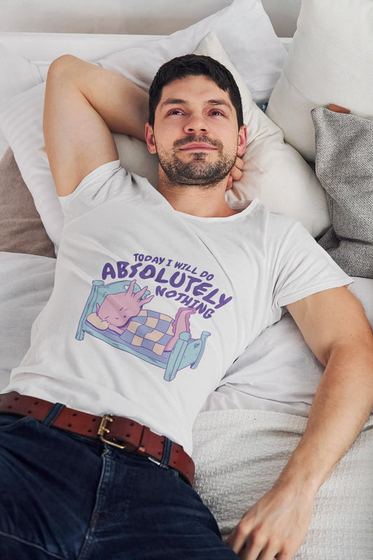 Nachhaltiges T-Shirt aus Bio-Baumwolle – Chilliges Design für Langschläfer