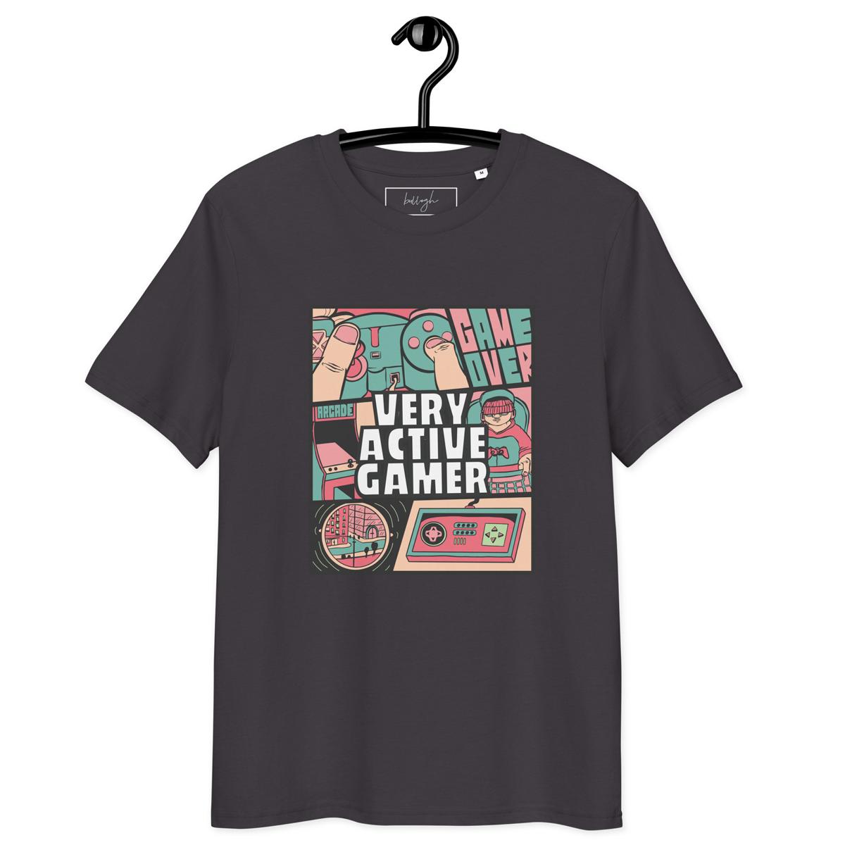 Very Active Gamer – Das Bio-T-Shirt für Hardcore-Zocker