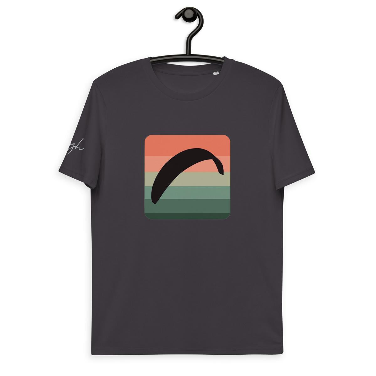 Nachhaltiges Paragliding T-Shirt - Bio Baumwolle mit Cube Design - Unisex Mode für Gleitschirmfans