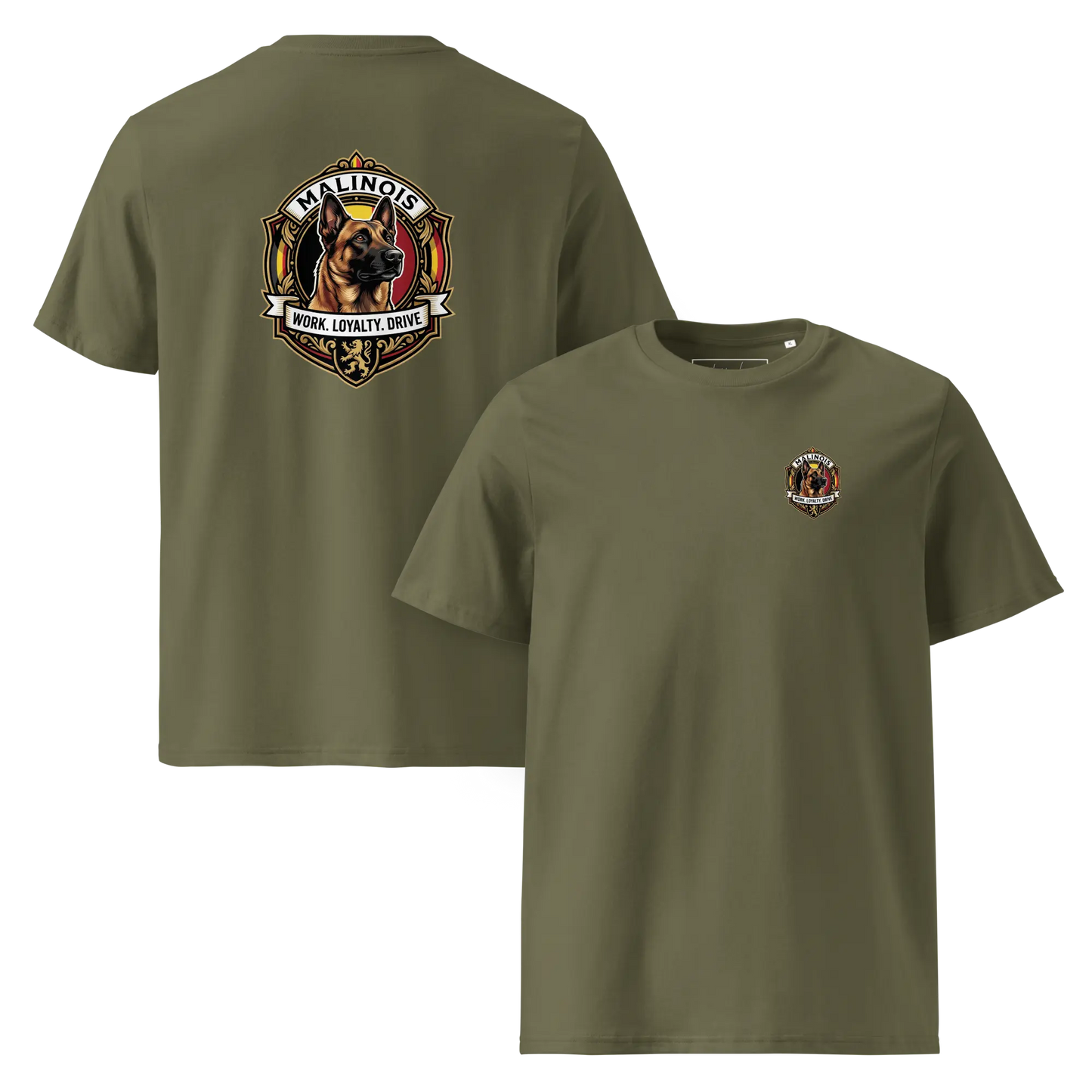 Malinois Dog Badge – Bio-T-Shirt | bullogh