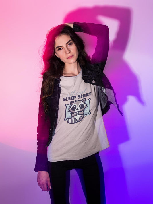 Offizielles Schlafshirt Waschbär – Bio Baumwolle & cozy 🦝