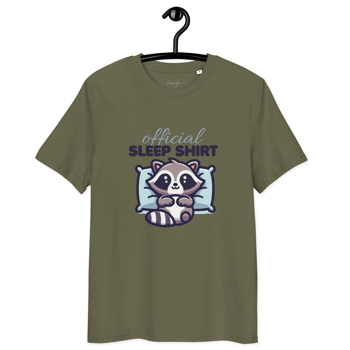 Offizielles Schlafshirt Waschbär – Bio Baumwolle & cozy 🦝