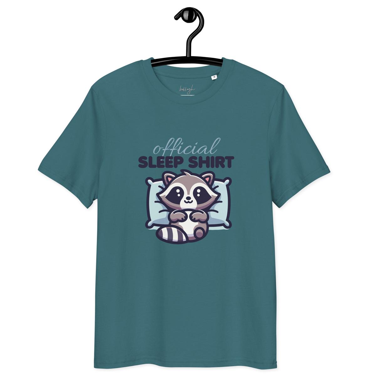 Offizielles Schlafshirt Waschbär – Bio Baumwolle & cozy 🦝