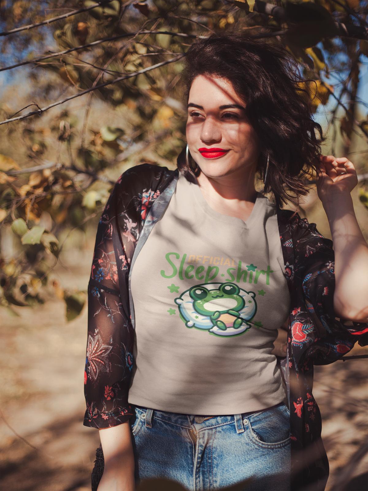 Offizielles Schlafshirt Frosch – Bio-Baumwolle für Langschläfer