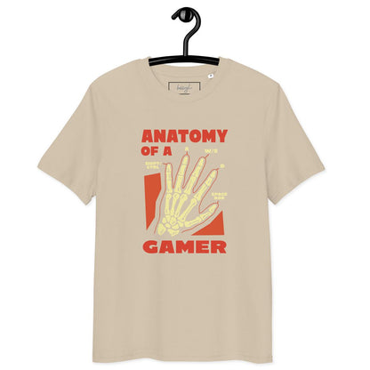 Anatomy of a Gamer – Bio-T-Shirt mit Skelett-Hand im Gamer-Style