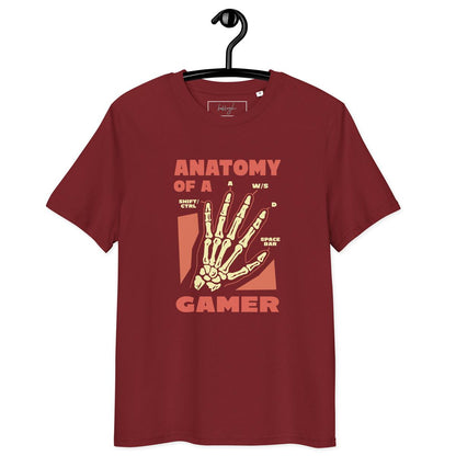 Anatomy of a Gamer – Bio-T-Shirt mit Skelett-Hand im Gamer-Style