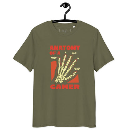 Anatomy of a Gamer – Bio-T-Shirt mit Skelett-Hand im Gamer-Style