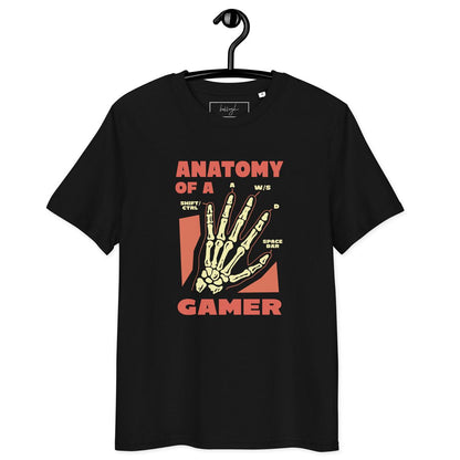 Anatomy of a Gamer – Bio-T-Shirt mit Skelett-Hand im Gamer-Style