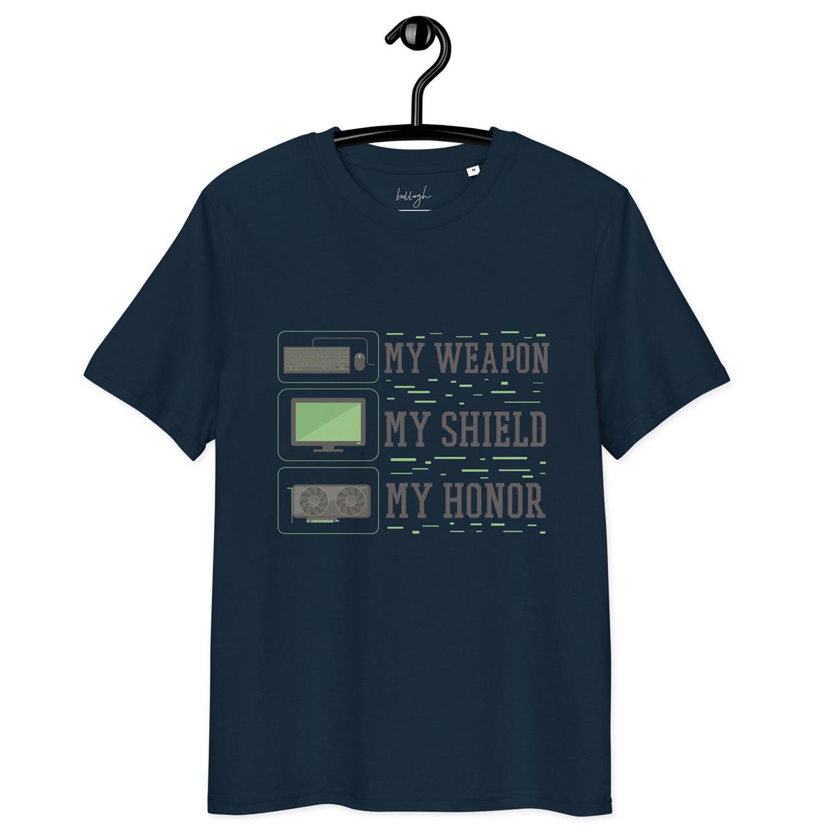 Gaming-Shirt „My Shield“ – Bio, fair und voller Power