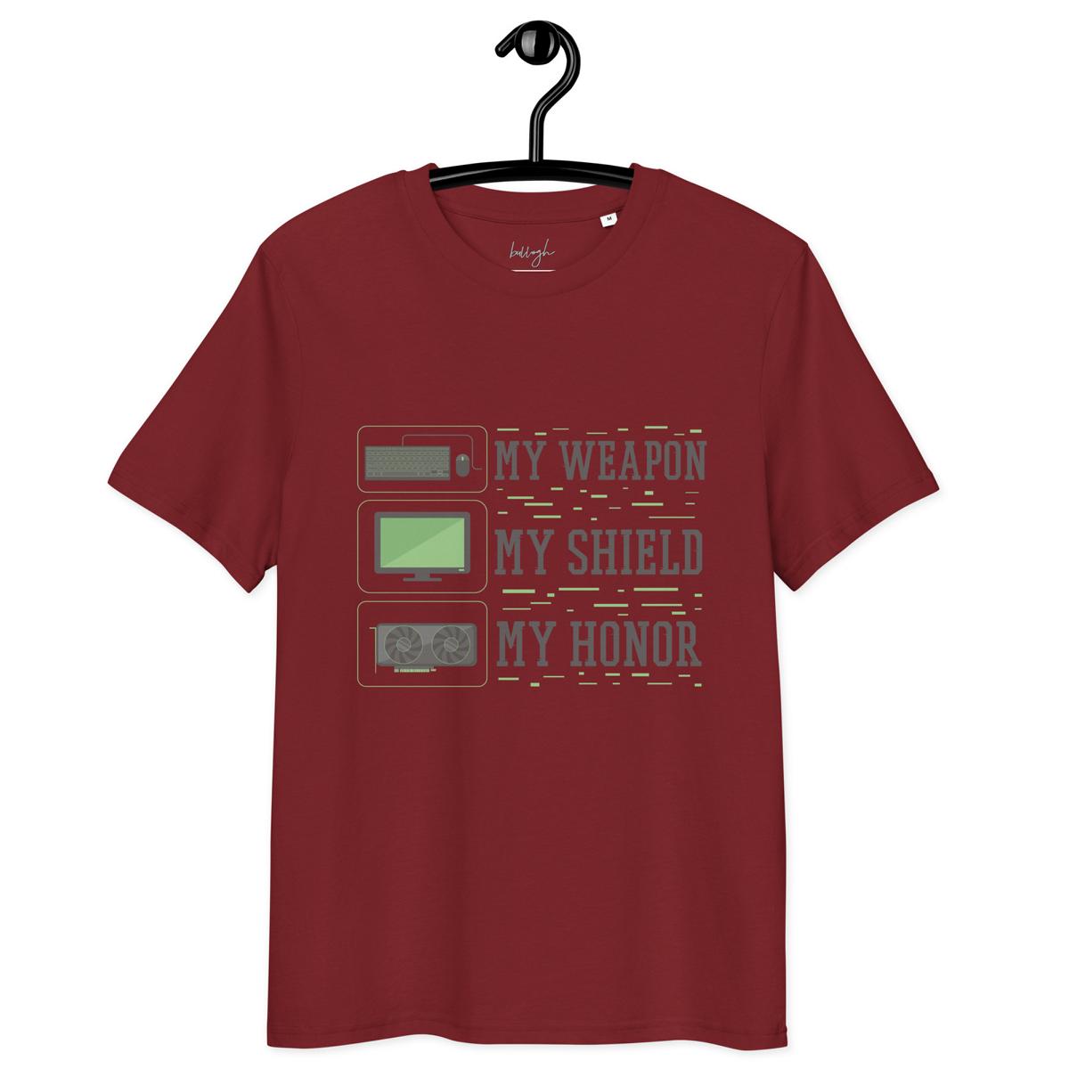 Gaming-Shirt „My Shield“ – Bio, fair und voller Power