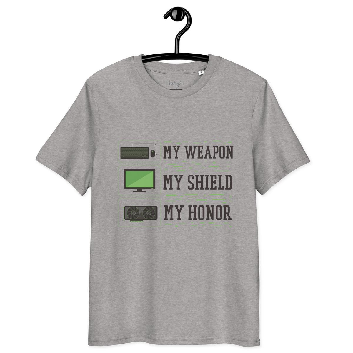 Gaming-Shirt „My Shield“ – Bio, fair und voller Power