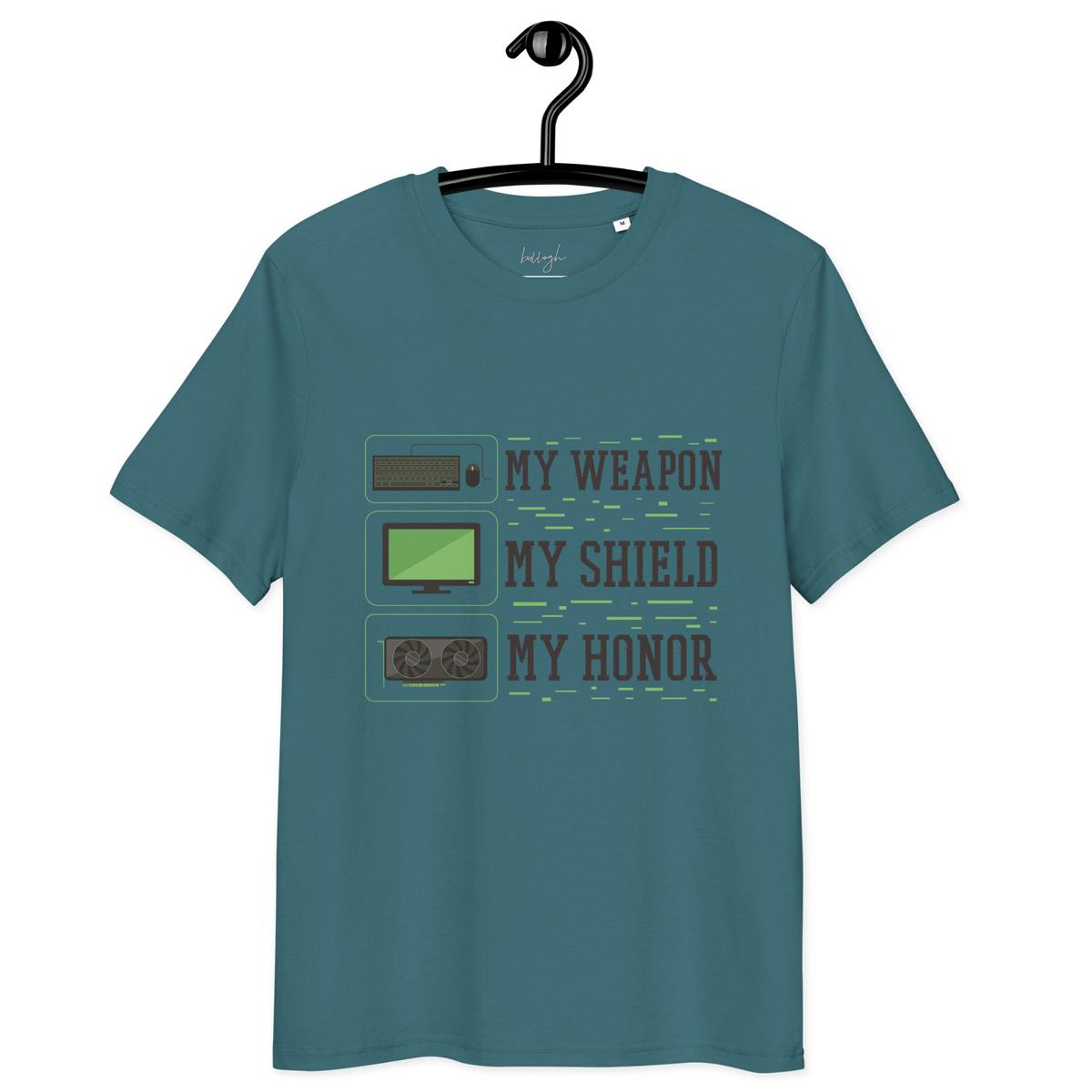Gaming-Shirt „My Shield“ – Bio, fair und voller Power