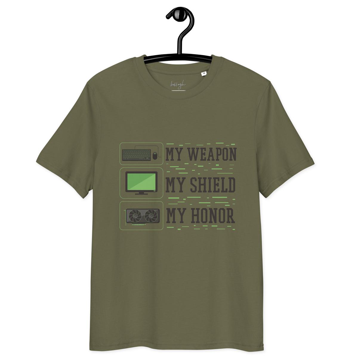 Gaming-Shirt „My Shield“ – Bio, fair und voller Power