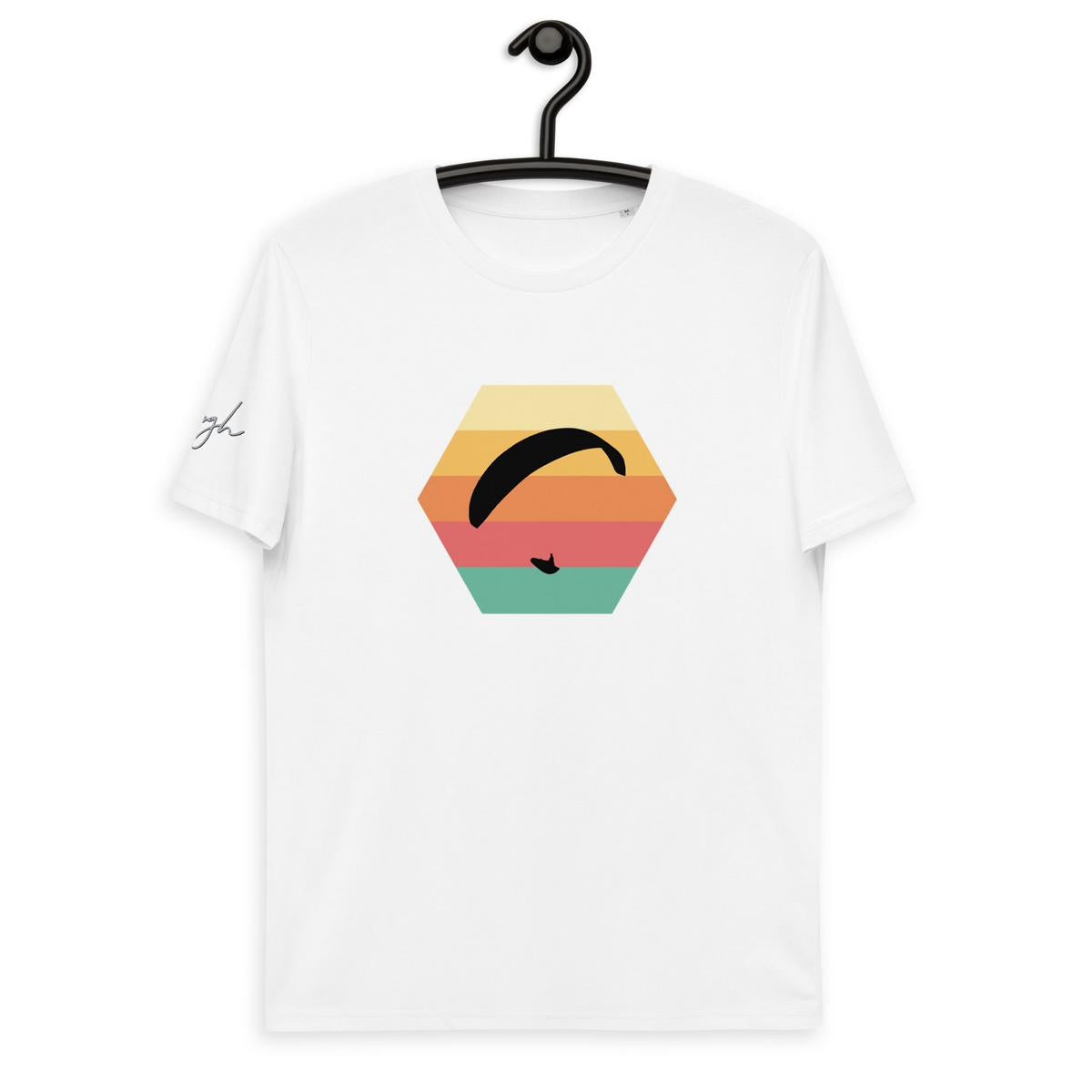 Bio Gleitschirm T-Shirt - Paragliding Hexagon Design - Stylisches Eco-Shirt für Paragliding Fans