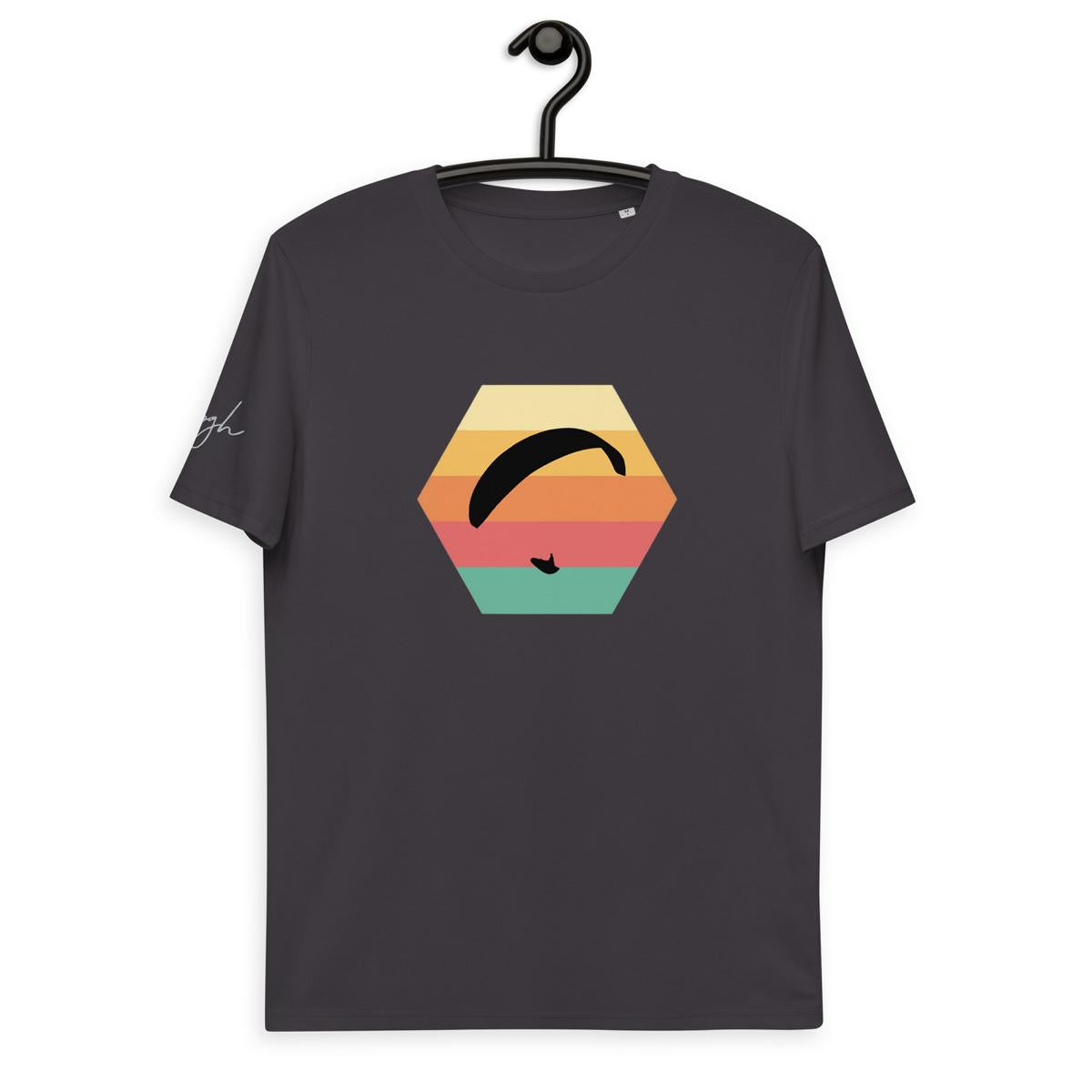 Bio Gleitschirm T-Shirt - Paragliding Hexagon Design - Stylisches Eco-Shirt für Paragliding Fans