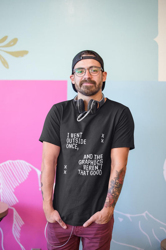 Gaming-Shirt „Graphics Outside“ – Bio, fair und auffällig