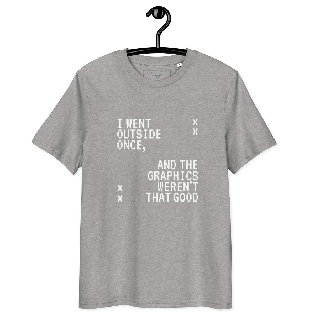 Gaming-Shirt „Graphics Outside“ – Bio, fair und auffällig